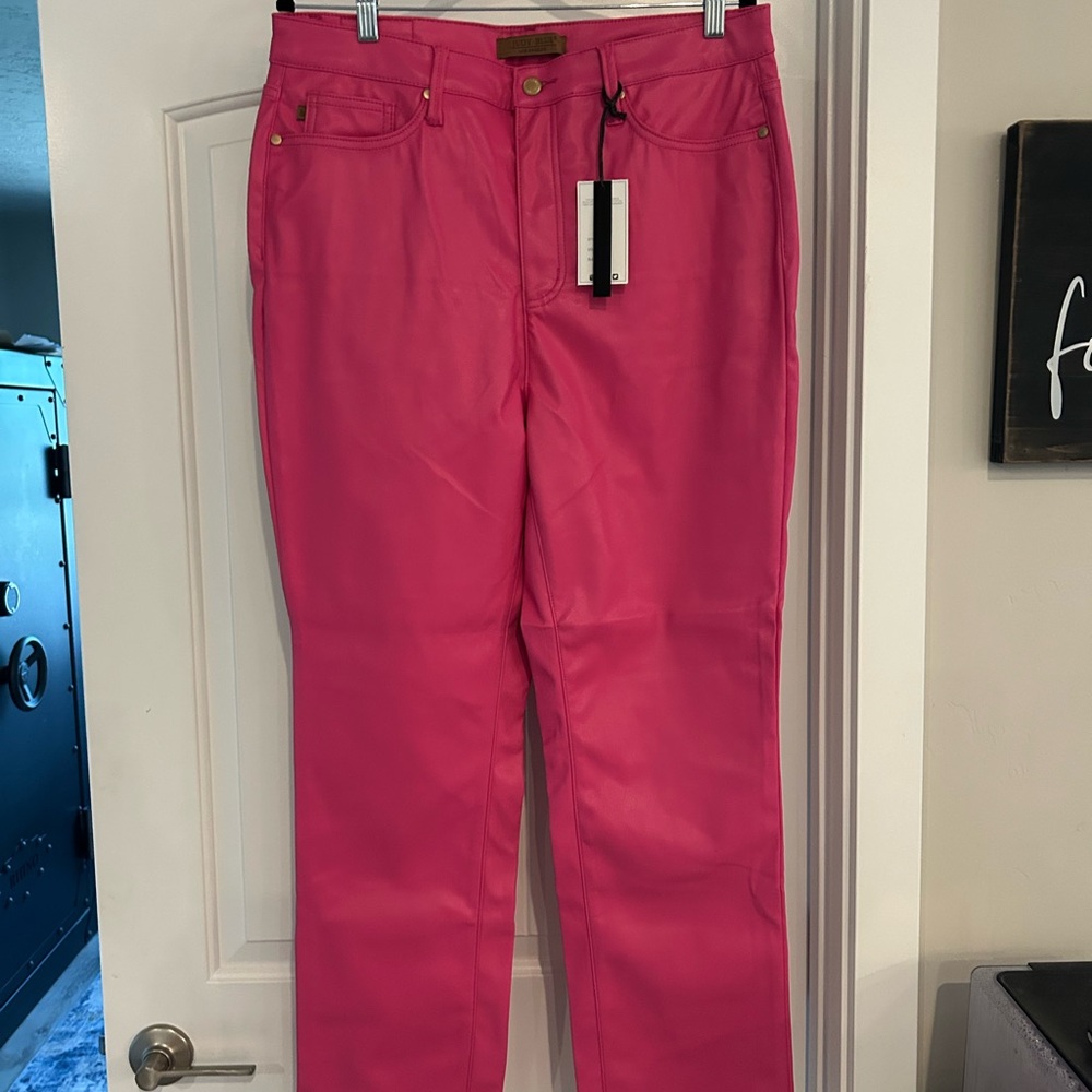Judy Blue Pink Straight Leg Jeans Statement Piece